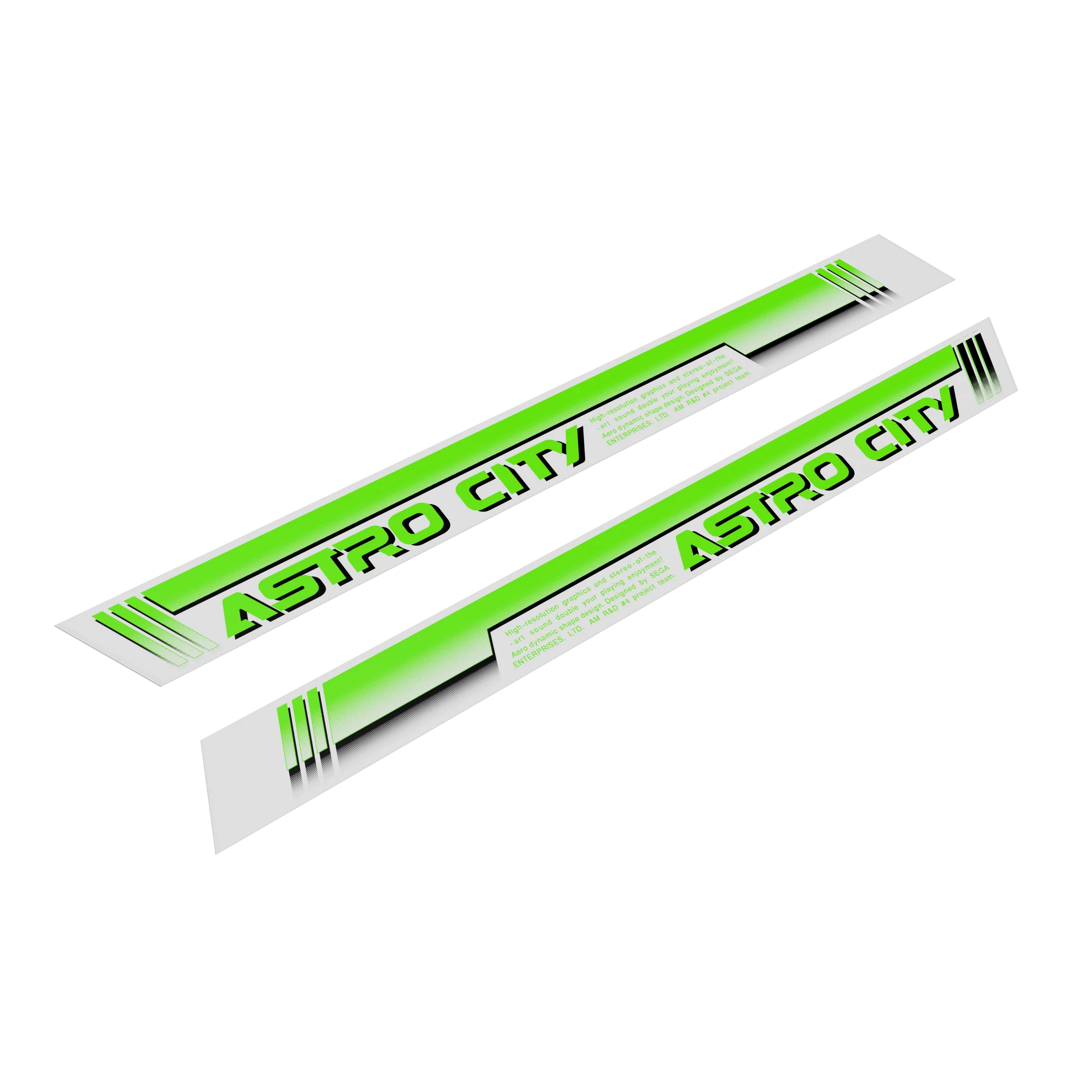 Astro City Side Arts Re-Production Neon Green – TR Fight Stick LLC