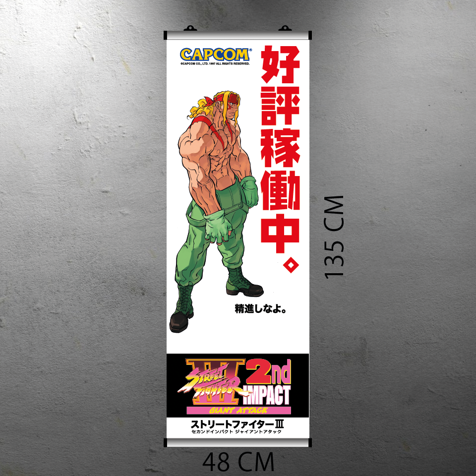 STREET FIGHTER III 2ND IMPACT - ALEX FLYER BANNER