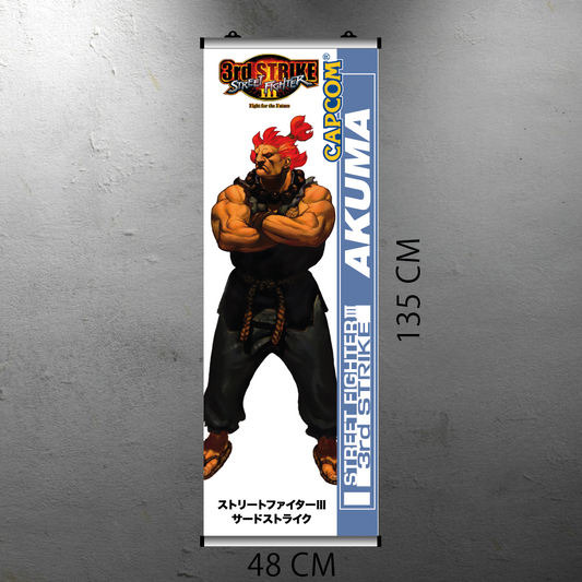 STREET FIGHTER III 3RD STRIKE - AKUMA FLYER BANNER