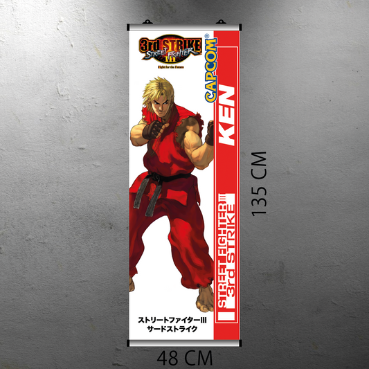 STREET FIGHTER III 3RD STRIKE - KEN FLYER BANNER