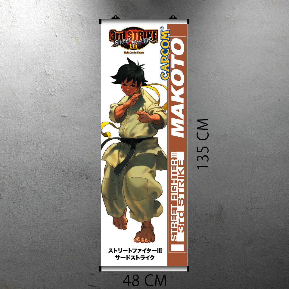 STREET FIGHTER III 3RD STRIKE - MAKOTO FLYER BANNER