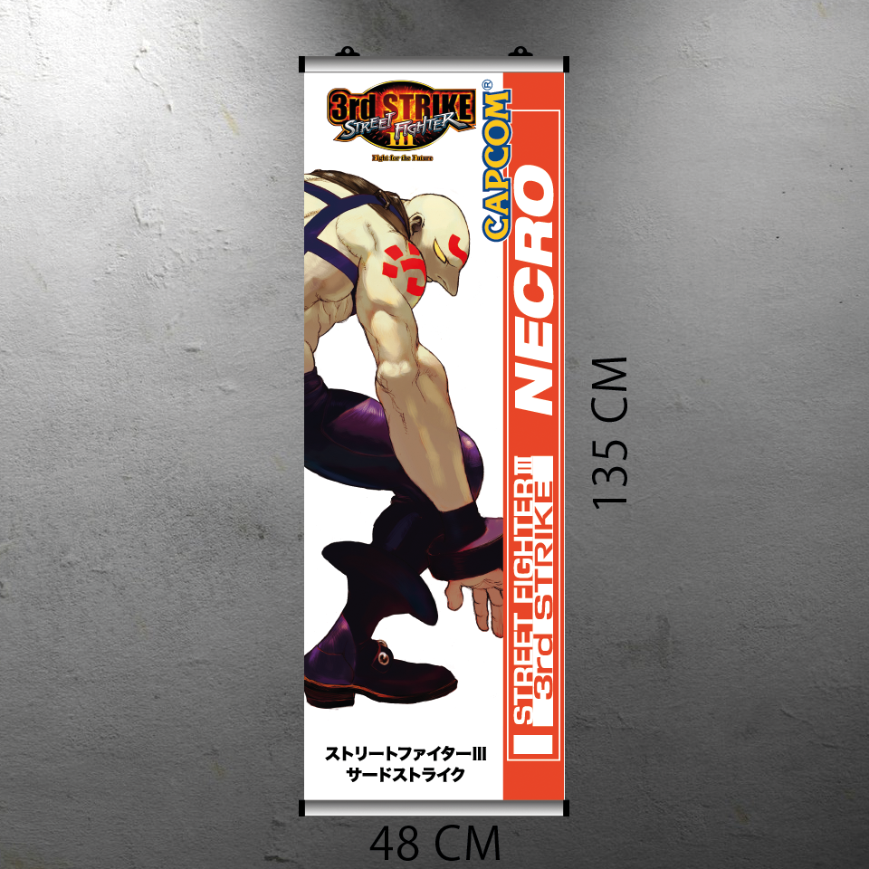 STREET FIGHTER III 3RD STRIKE - NECRO FLYER BANNER