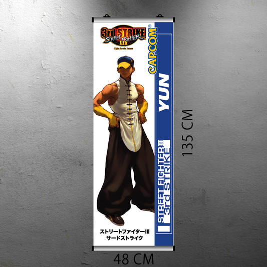 STREET FIGHTER III 3RD STRIKE - YUN FLYER BANNER