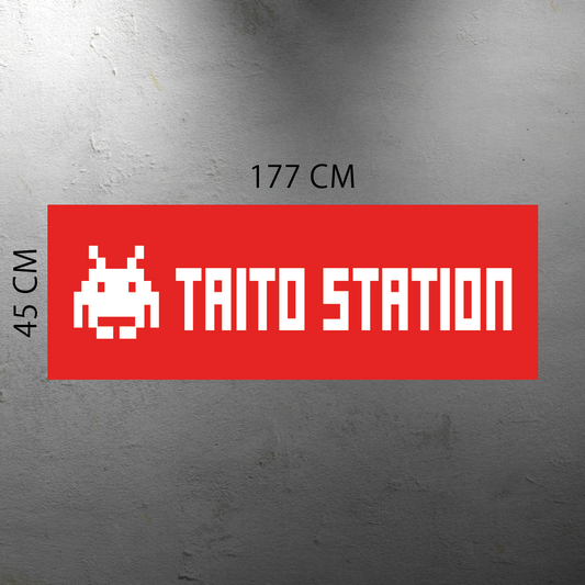 TAITO STATION RED FLYER BANNER